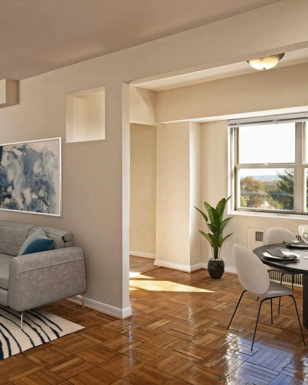 skyline towers furnished interior